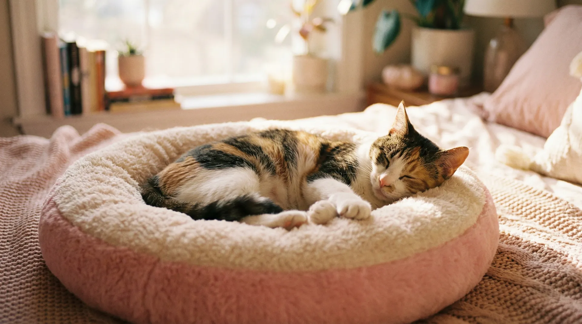 三花猫安静入睡 - 迈开腿尝尝你的森林什么感觉